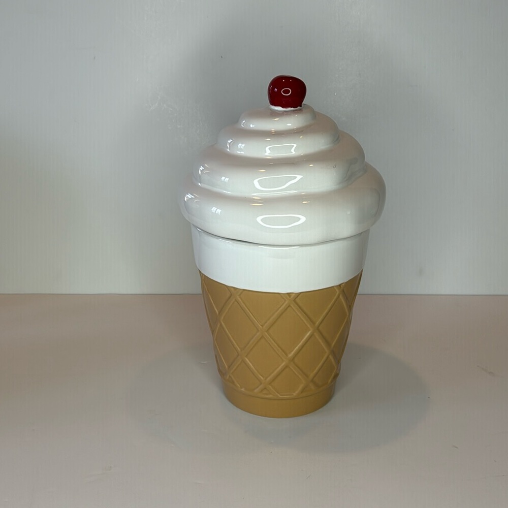 Cherry Top ice cream cone canister